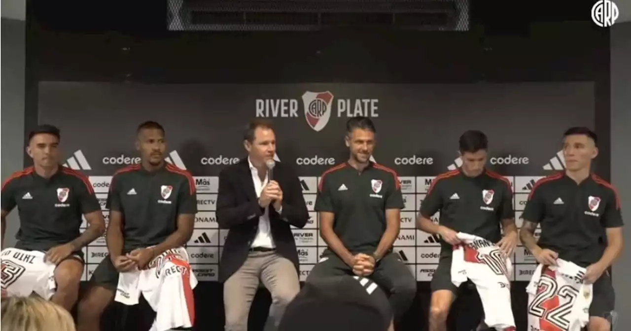 River presentó a sus refuerzos: todas las frases