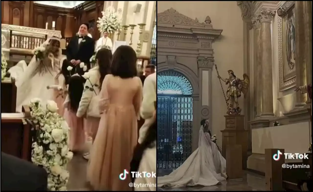 TIKTOK: Maestra de kinder lleva a sus alumnos a su boda en Monterrey