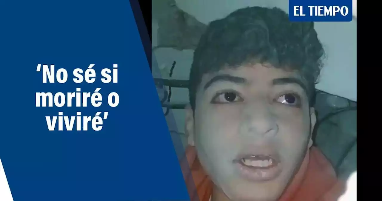 Joven atrapado bajo escombros envía video pidiendo ayuda: 'No sé si moriré'