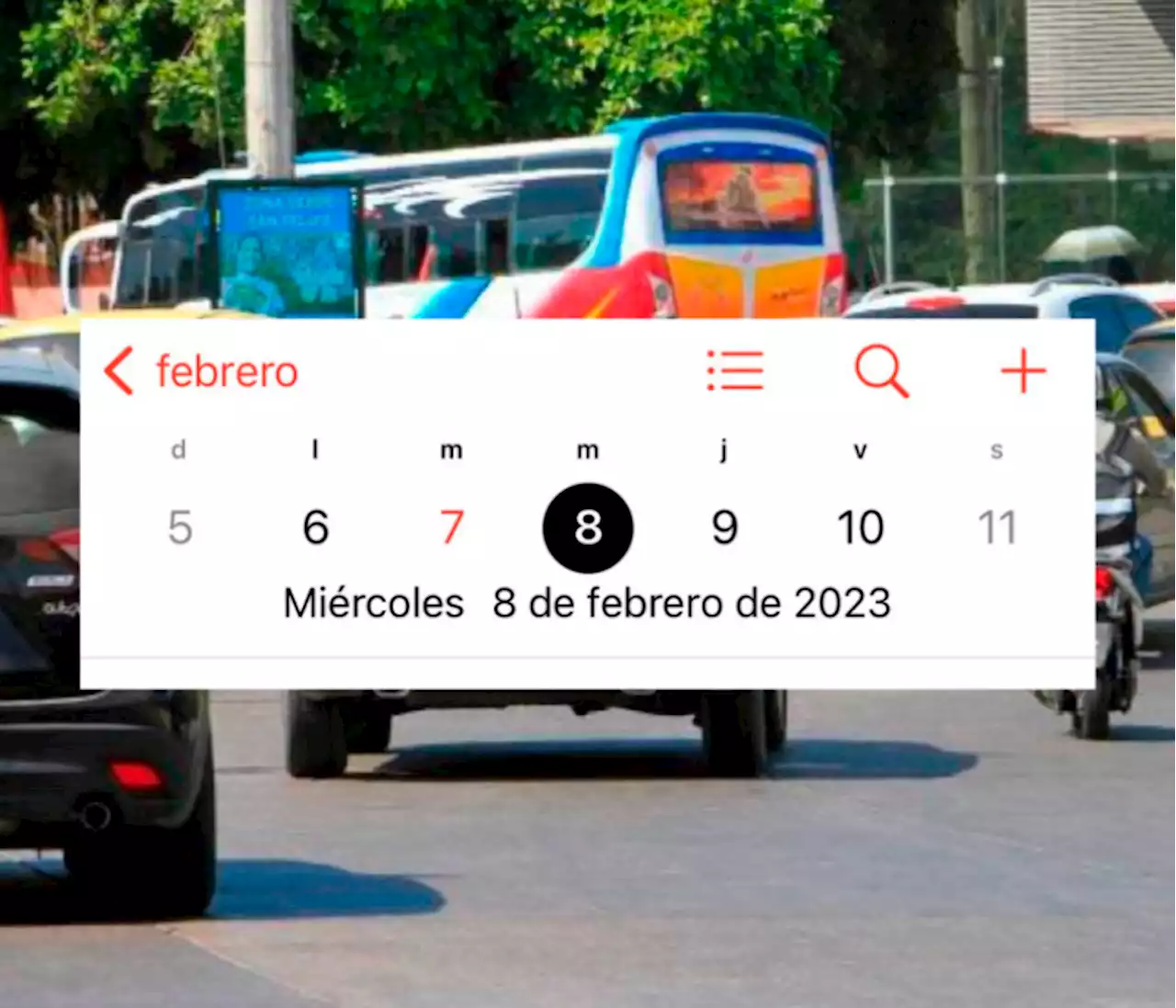 Este es el pico y placa de este miércoles 8 de febrero de 2023 en Cartagena