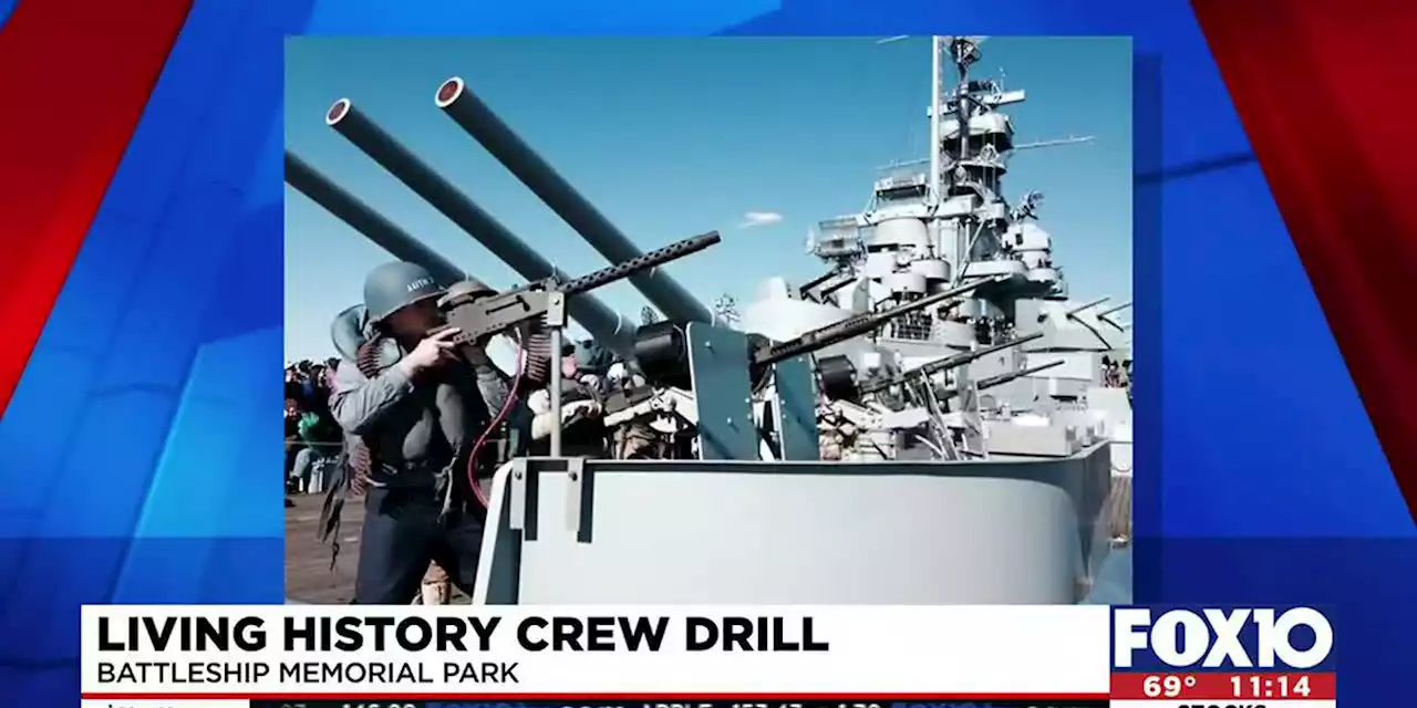 Battleship Park Living History Crew Drill