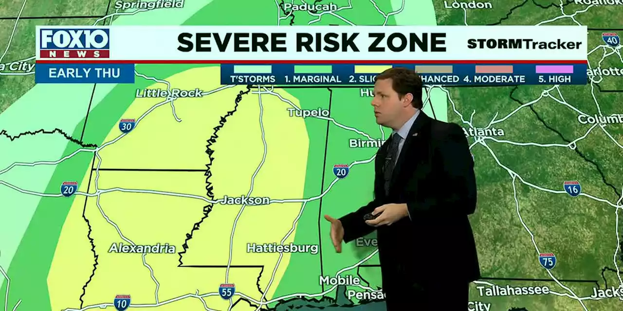 Muggy morning; severe weather risk overnight