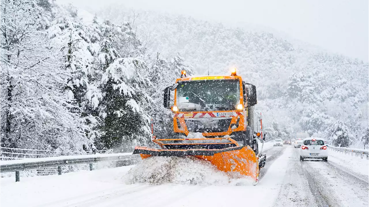 Las nevadas ponen en peligro a España el miércoles