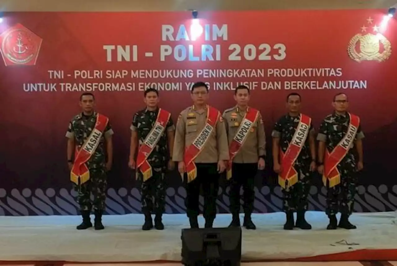 Rapim TNI dan Polri Bahas Kesiapan Pengamanan Pemilu 2024