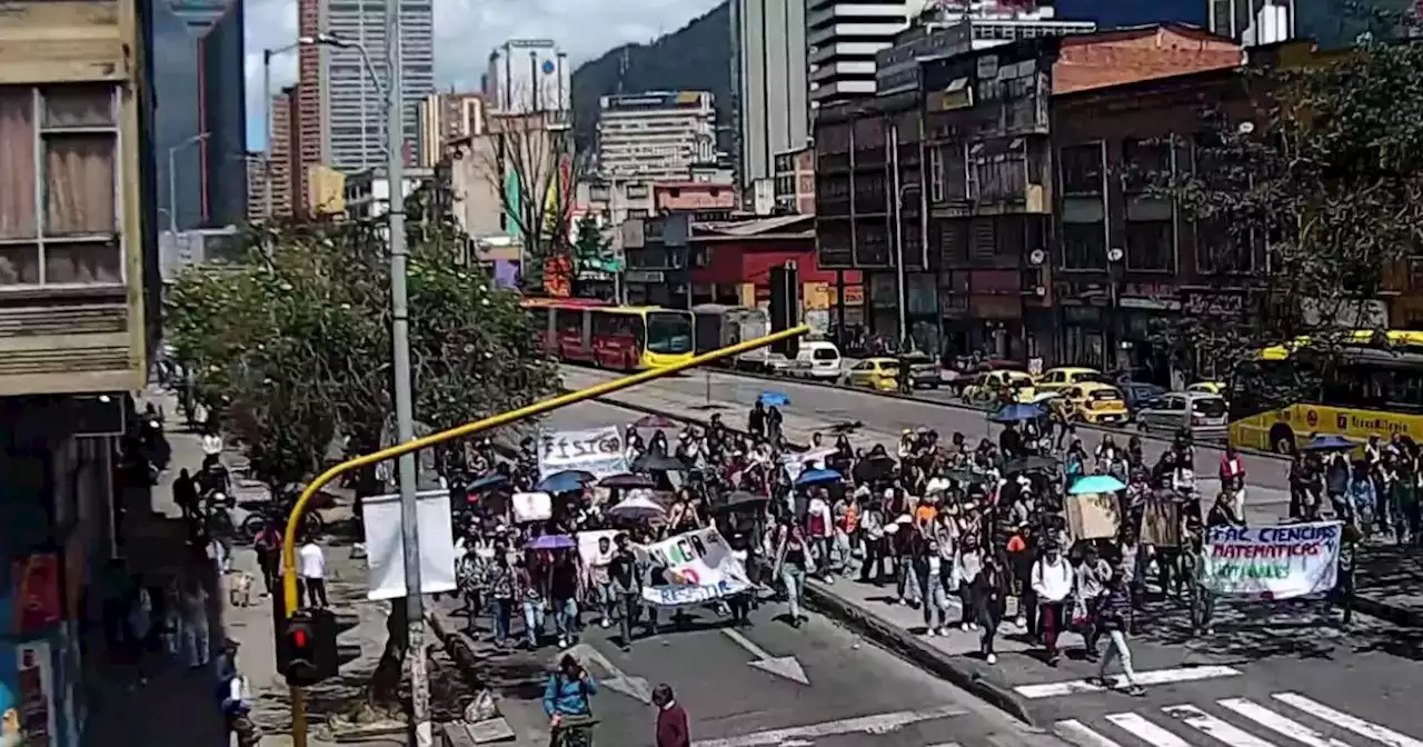 Trancones en Bogotá: Se presentan manifestaciones en la Caracas