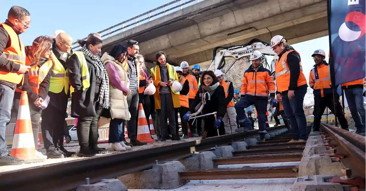 Extension nord du tram à Marseille : le premier rail posé