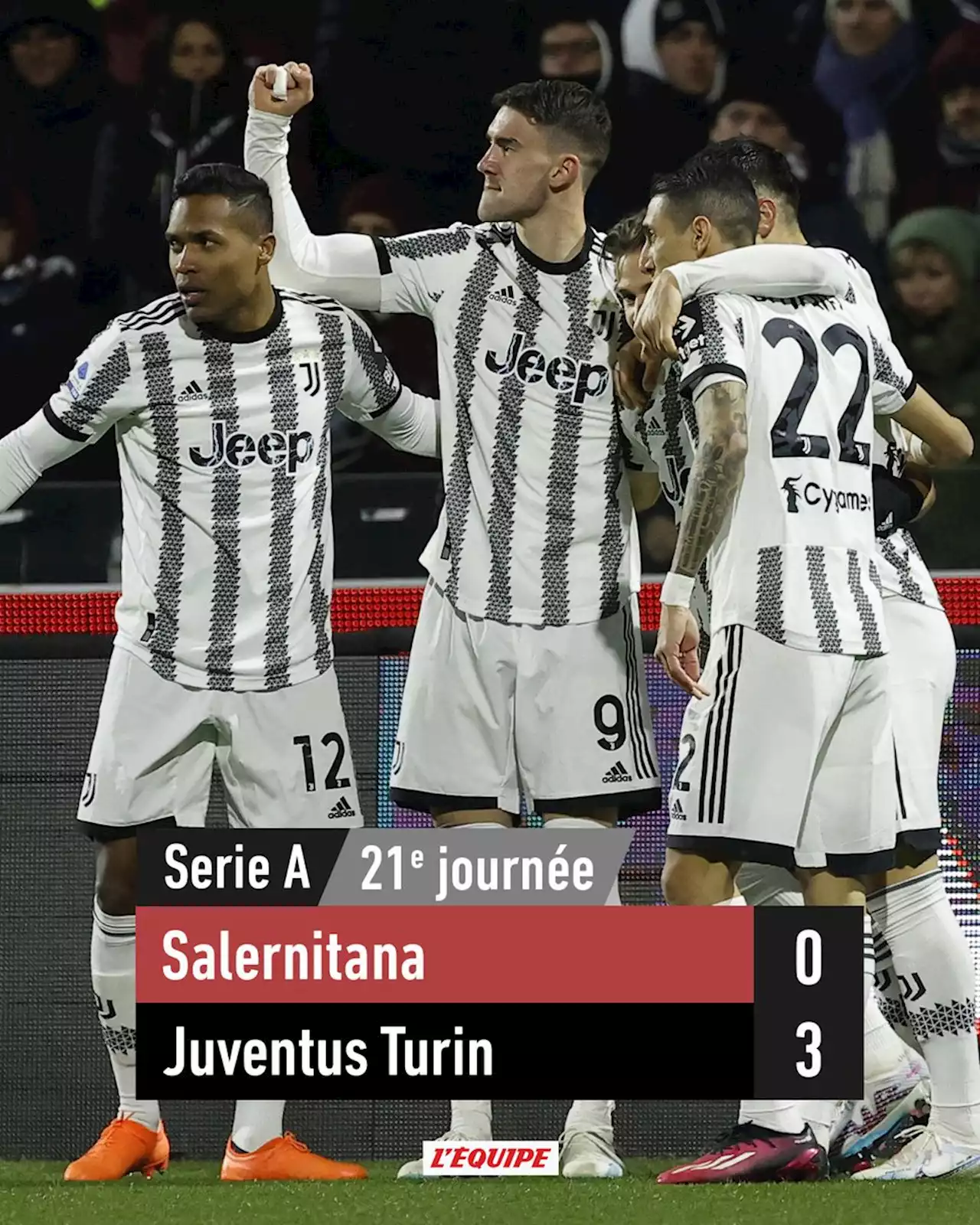 Salernitana 0-3 Juventus Turin, Serie A, résultat et résumé du match (07/02/2023)