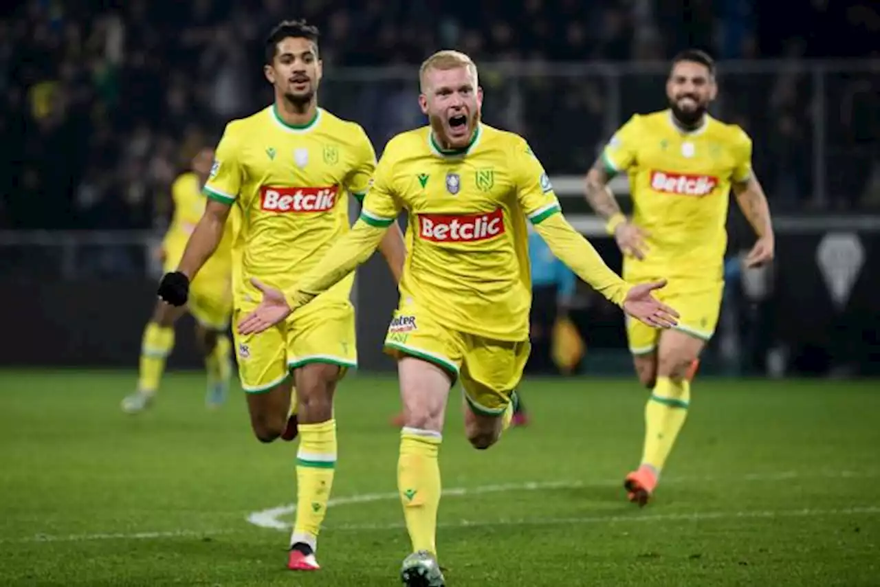 Nantes s'est fait peur contre Angers, Auxerre éliminé par Rodez