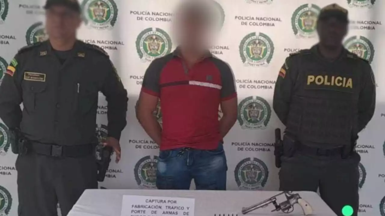 Por llevar un revólver fue capturado un joven en San Roque, Antioquia