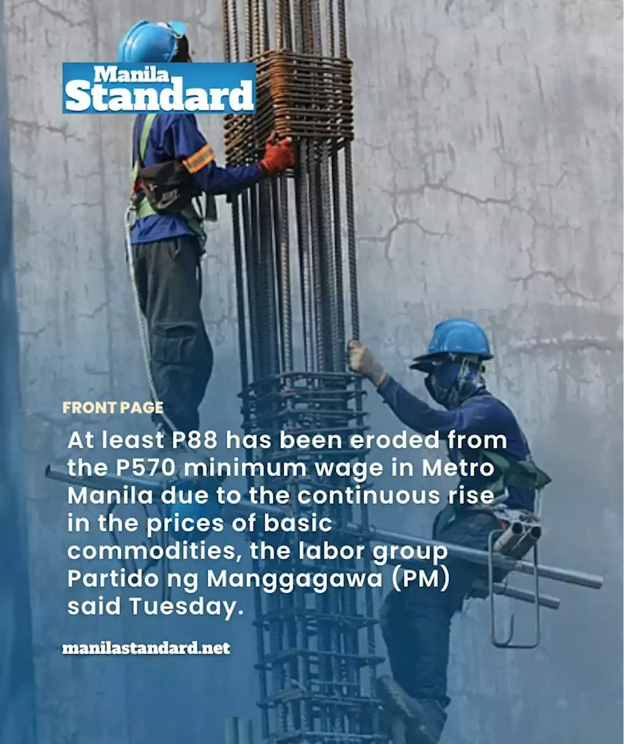 Labor group: Rising prices erode daily wage by P88