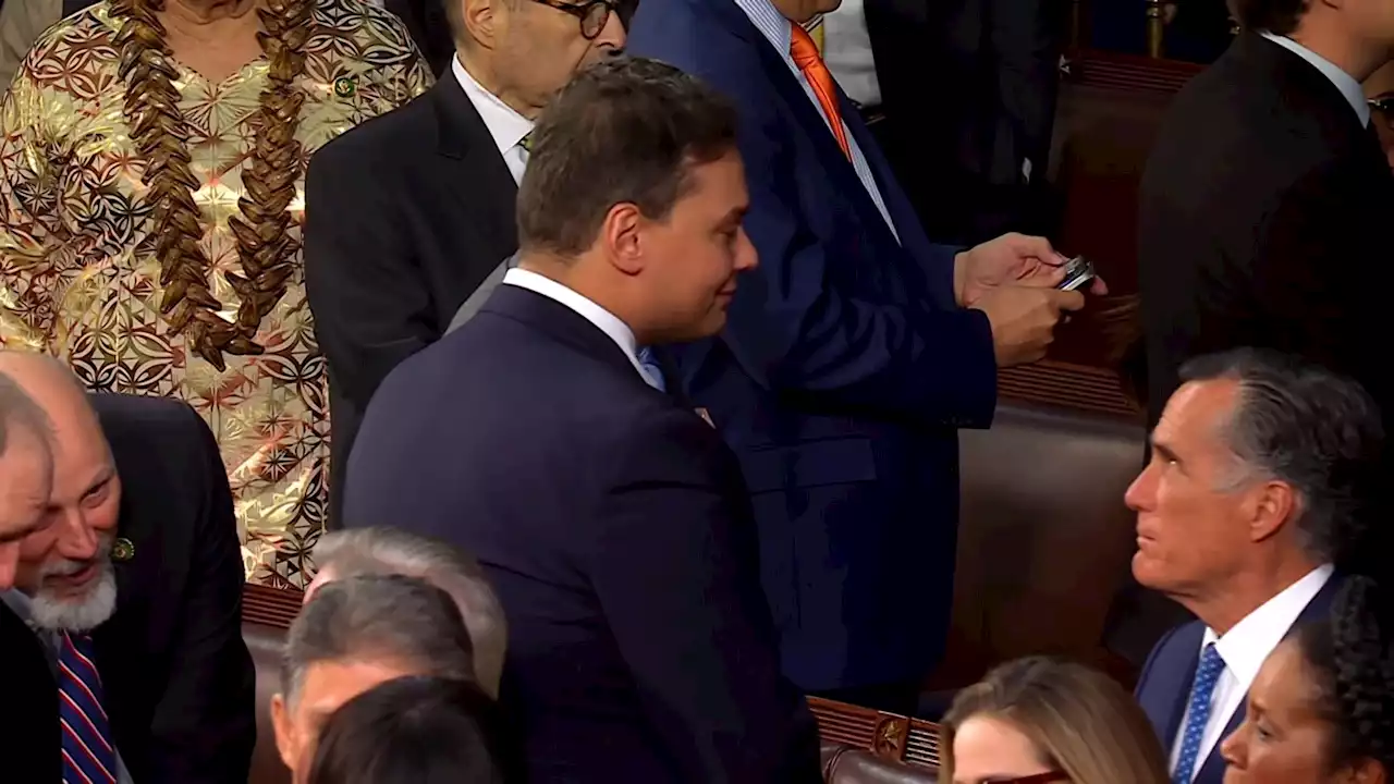 Mitt Romney Censures George Santos at SOTU in Tense Exchange: ‘You Don't Belong Here'