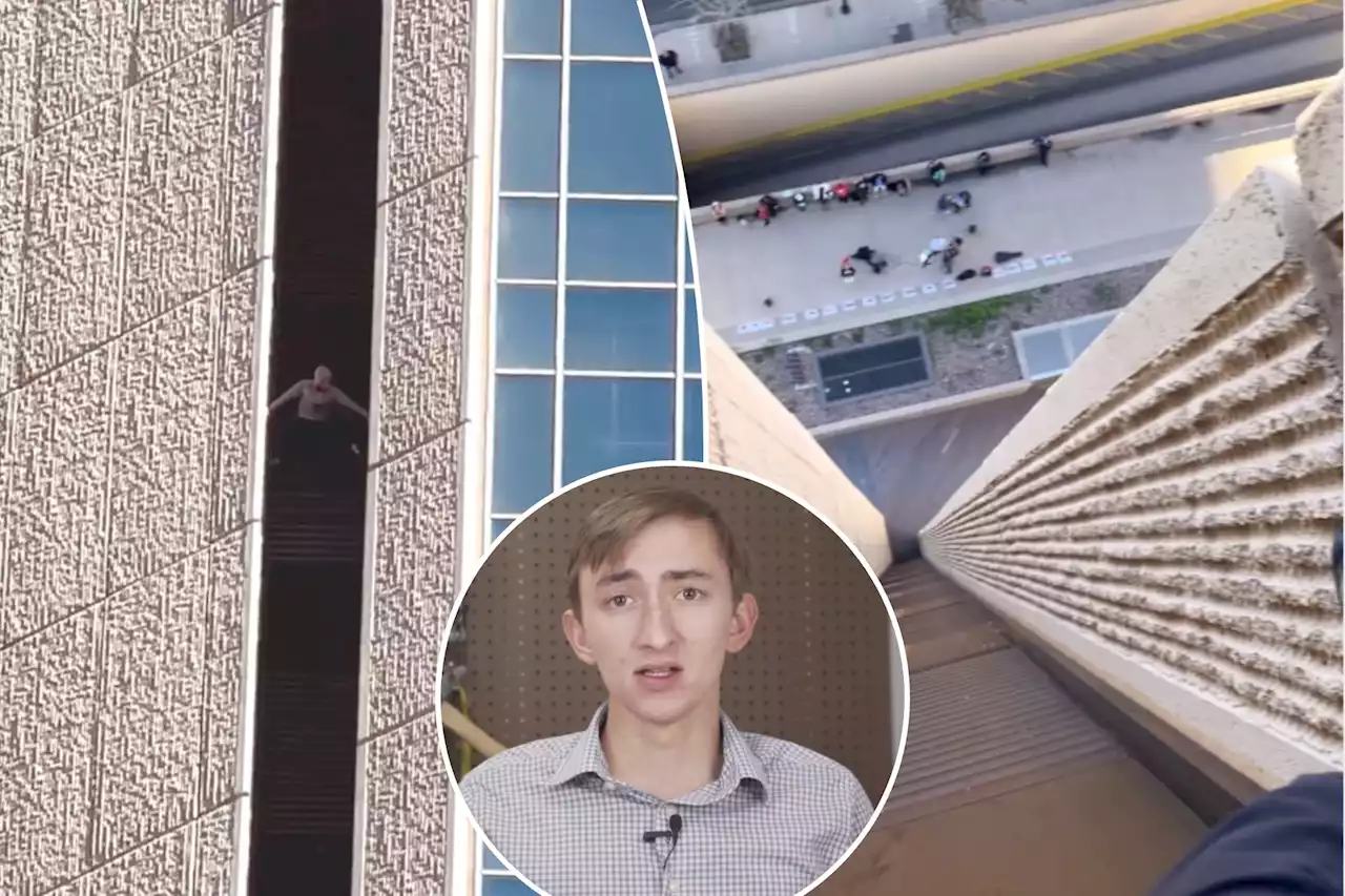 ‘Pro-life Spider-man’ stuns Super Bowl attendees with 40-story climb