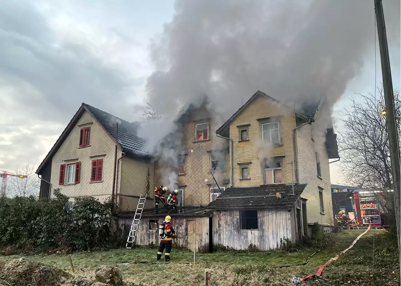 Altstätten SG: Brand in leerstehendem Haus