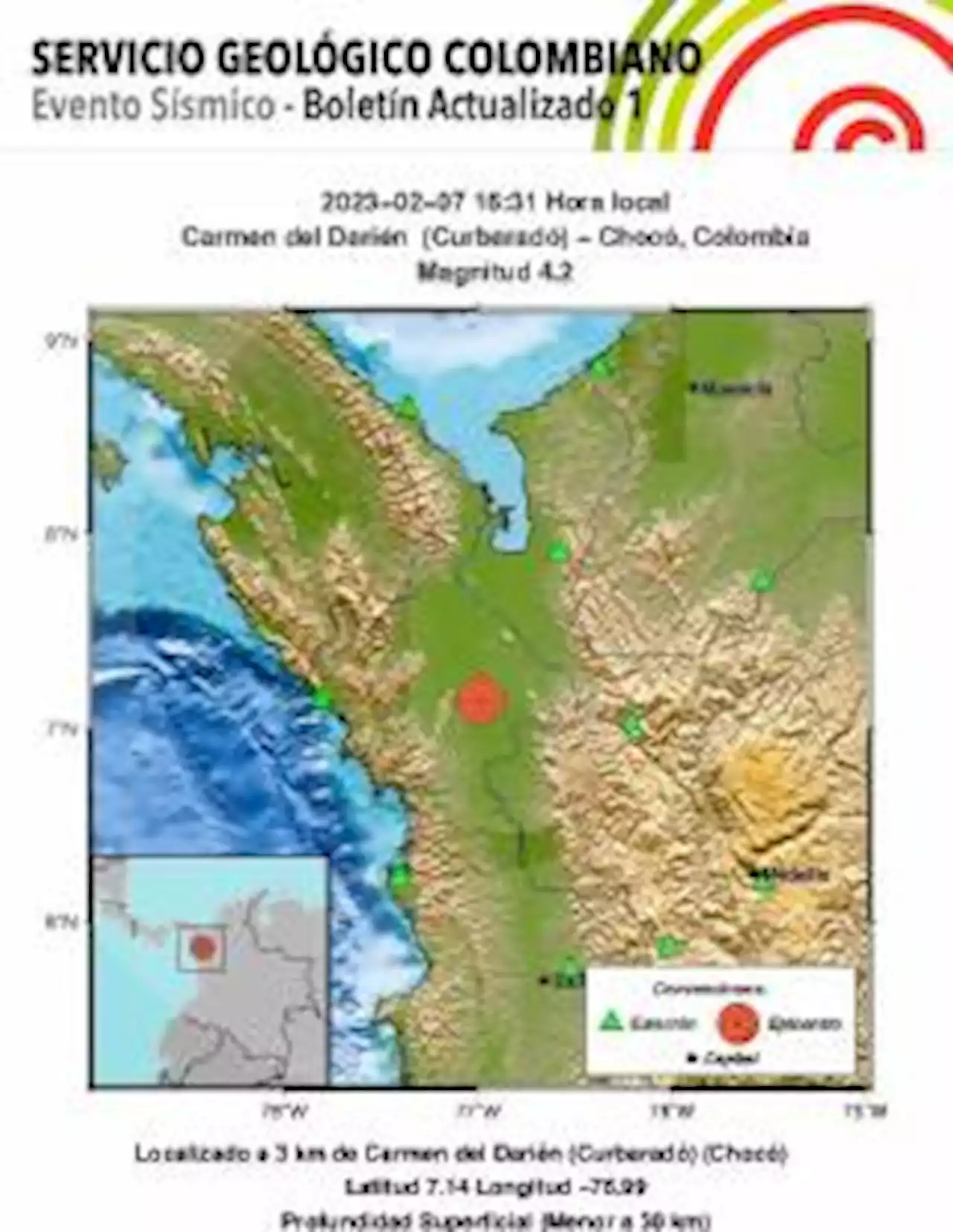 Temblor sacudió hoy a los habitantes de varios municipios de Antioquia - Pulzo