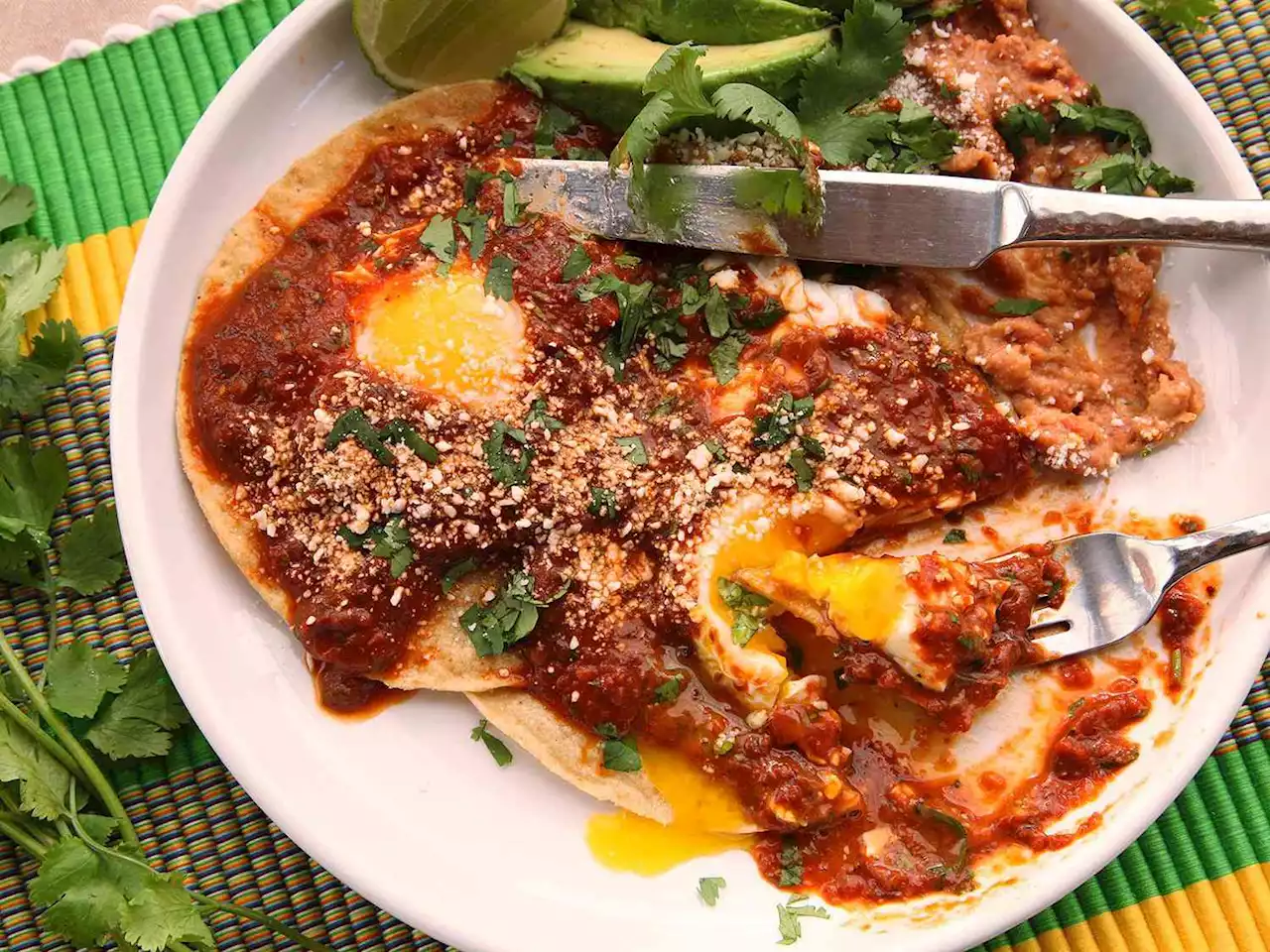 Quick and Easy Huevos Rancheros With Tomato-Chile Salsa Recipe