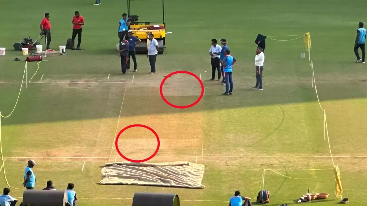 India accused of 'pitch doctoring' as pictures of Test wicket emerge