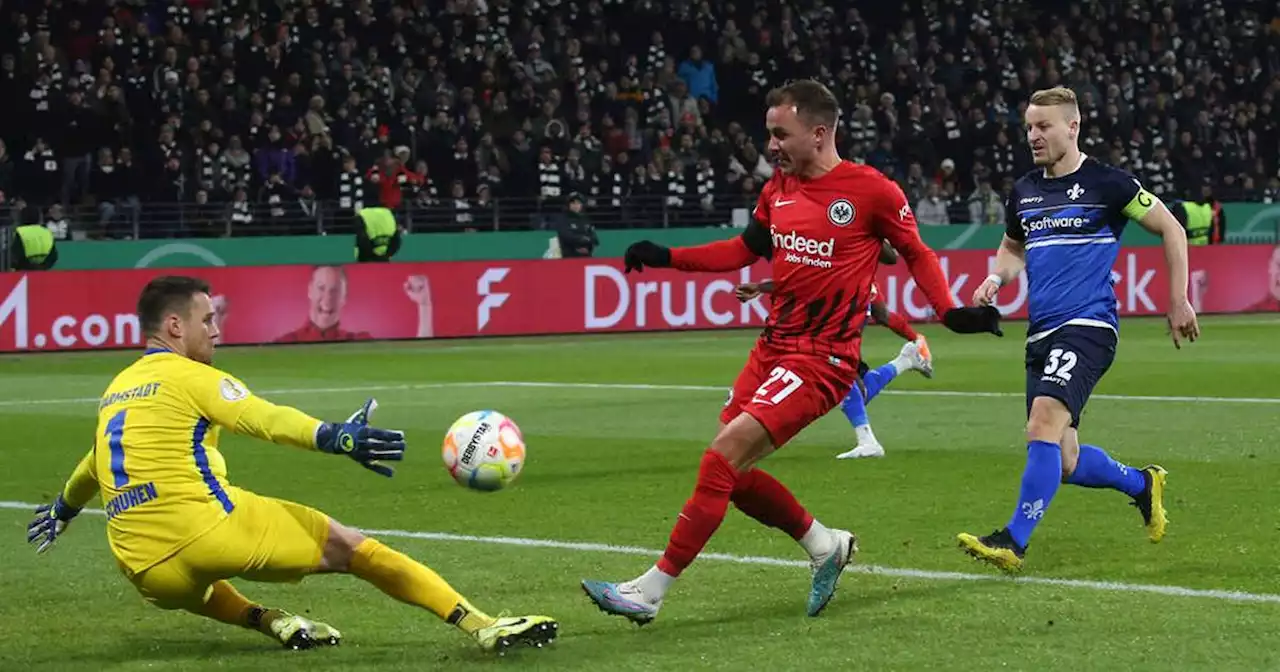 Irrer Pokal-Fight! Eintracht Frankfurt ringt Darmstadt 98 bei Götze-Gala nieder