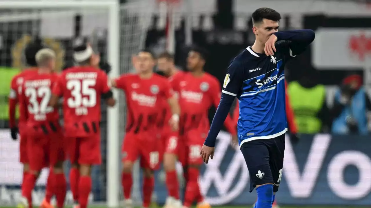 DFB-Pokal, Achtelfinale: Eintracht Frankfurt wirft Darmstadt 98 nach tollem Spiel aus dem Pokal