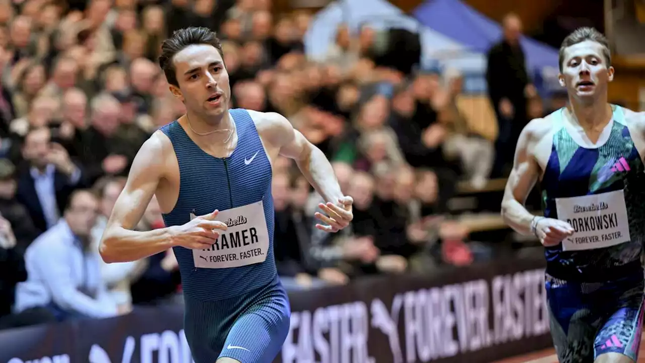 Friidrott: Kramer vann 800 meter – trots en brysk knuff