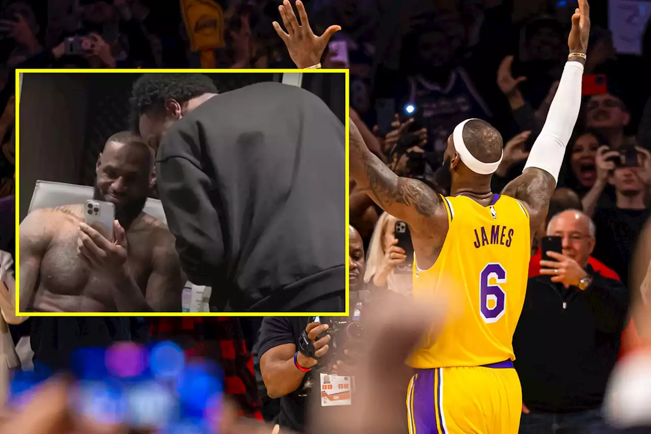 Watch heartwarming moment LeBron James' kids see him break NBA scoring record