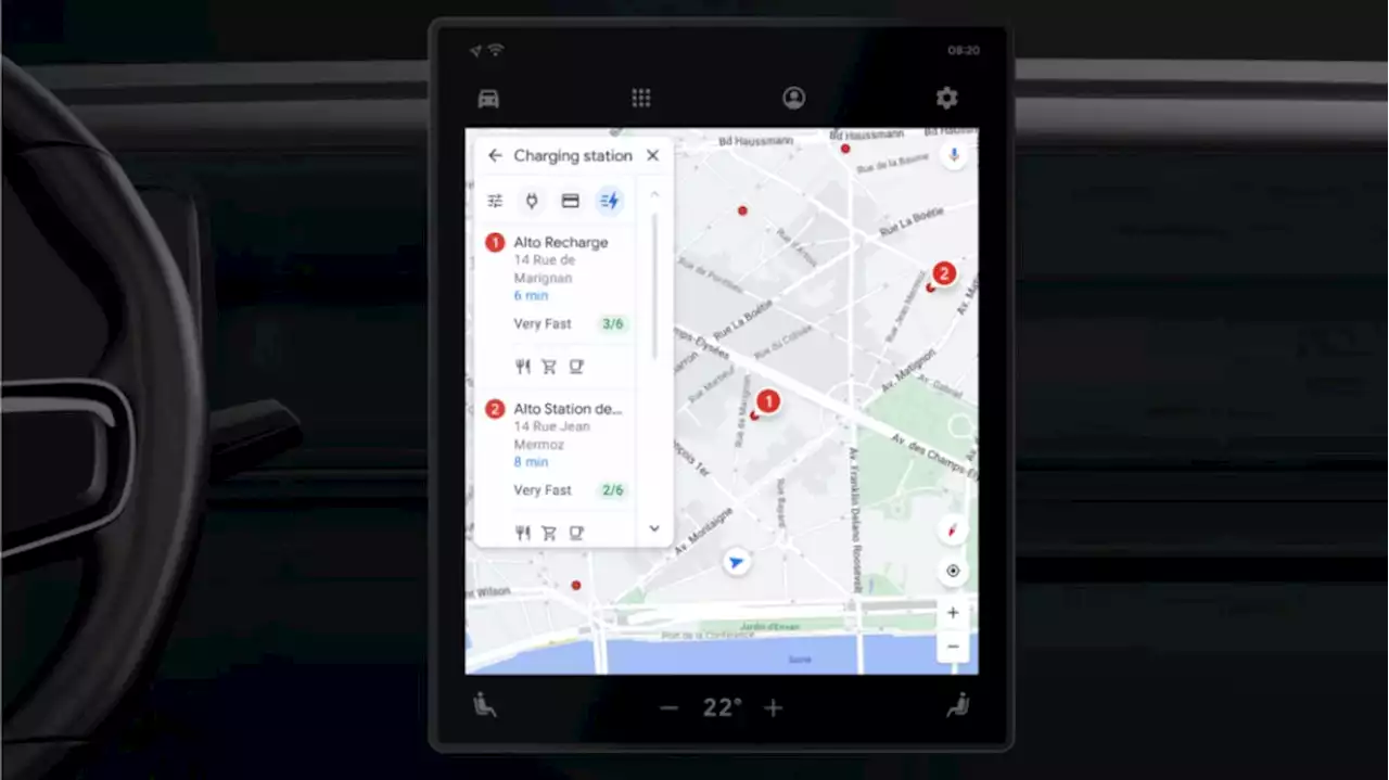 Google intros new features for EVs with Maps built in - Autoblog