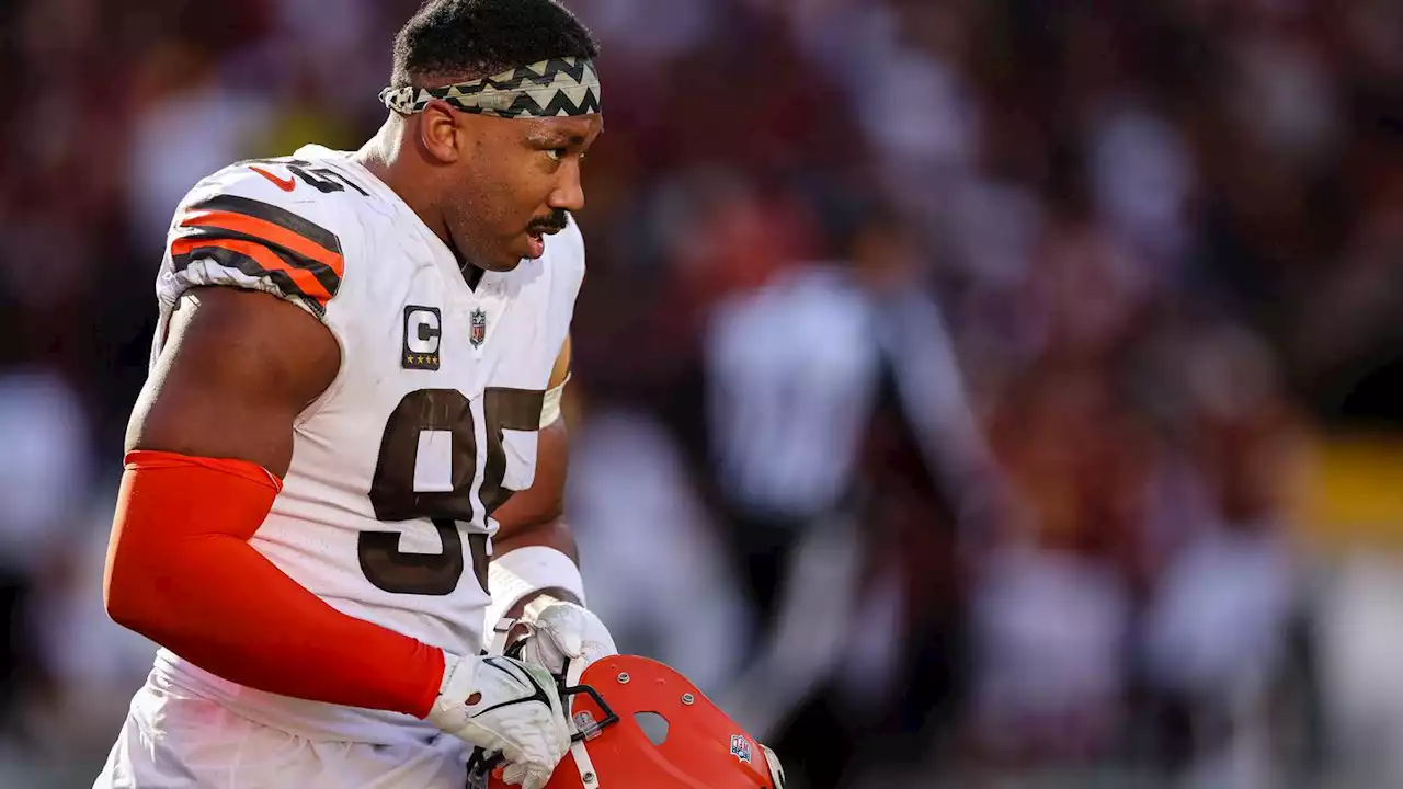 Myles Garrett reportedly avoids surgery after injuring foot while climbing walls at Pro Bowl