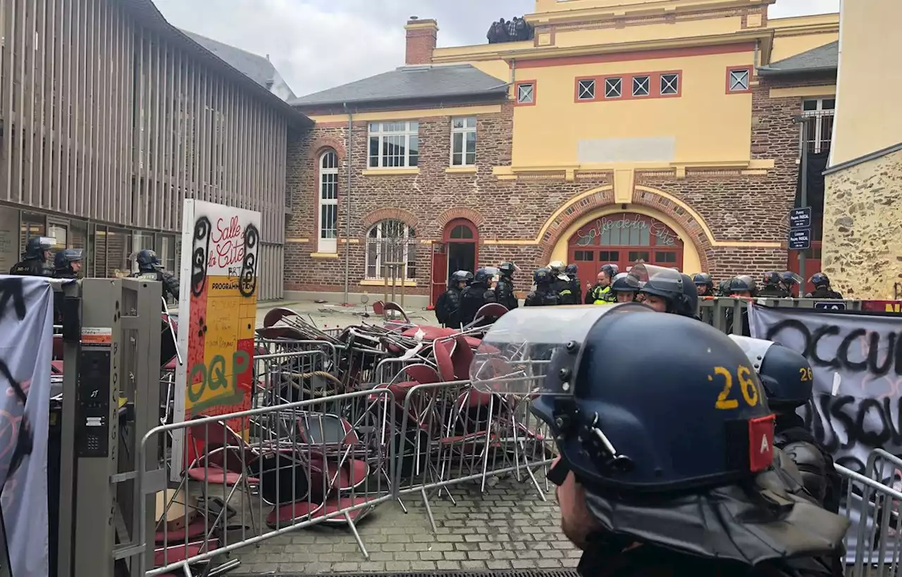 Occupée par des étudiants, la salle de la Cité évacuée à Rennes