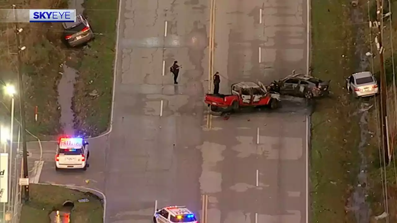 1 killed, 1 injured in multi-vehicle crash in north Harris County, sheriff says