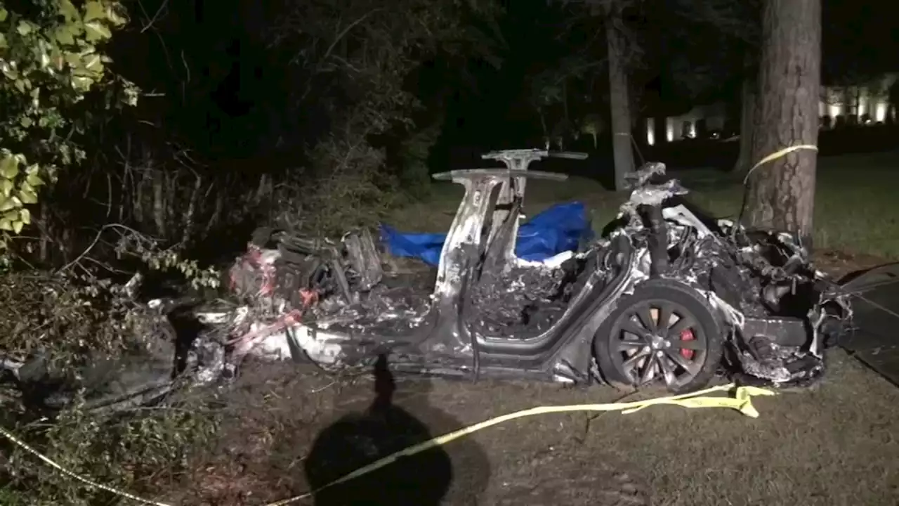 Driver intoxicated and speeding when Tesla crashed and ignited near The Woodlands in 2021, NTSB says