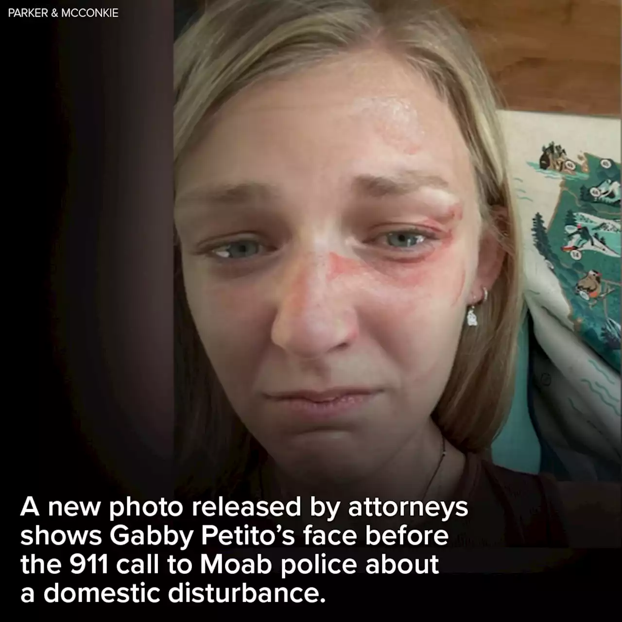 Gabby Petito selfie shows facial injury on day she was interviewed by Moab police, lawyer says