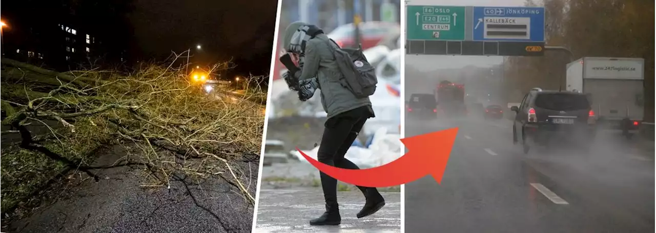 SMHI varnar för stormbyar – trafiken kan påverkas