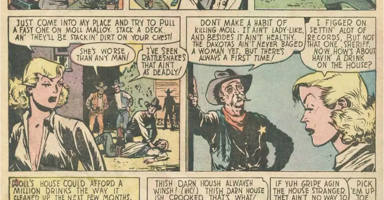 Norman Rockwell's Nephew in Fox's Women Outlaws #6, at Auction