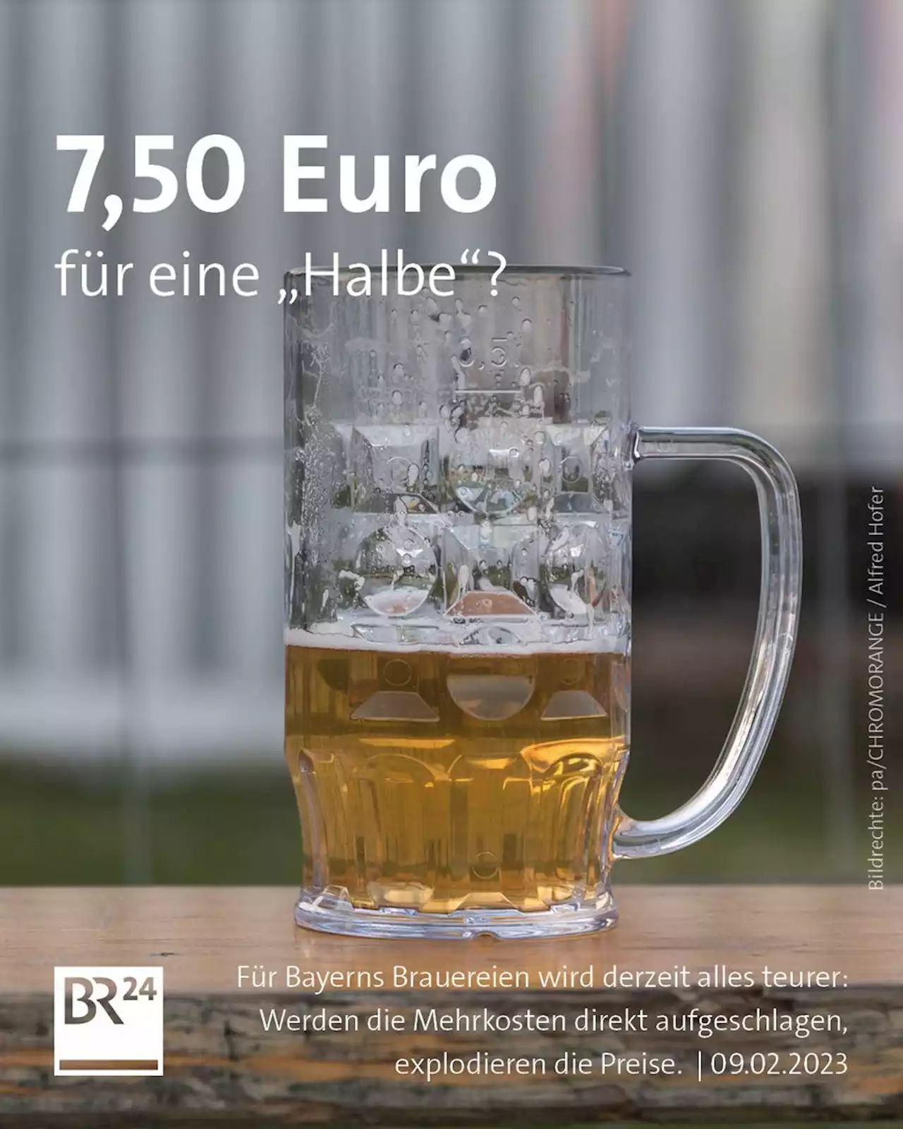 Steigende Bierpreise: Kostet die 'Halbe' bald 7,50 Euro?