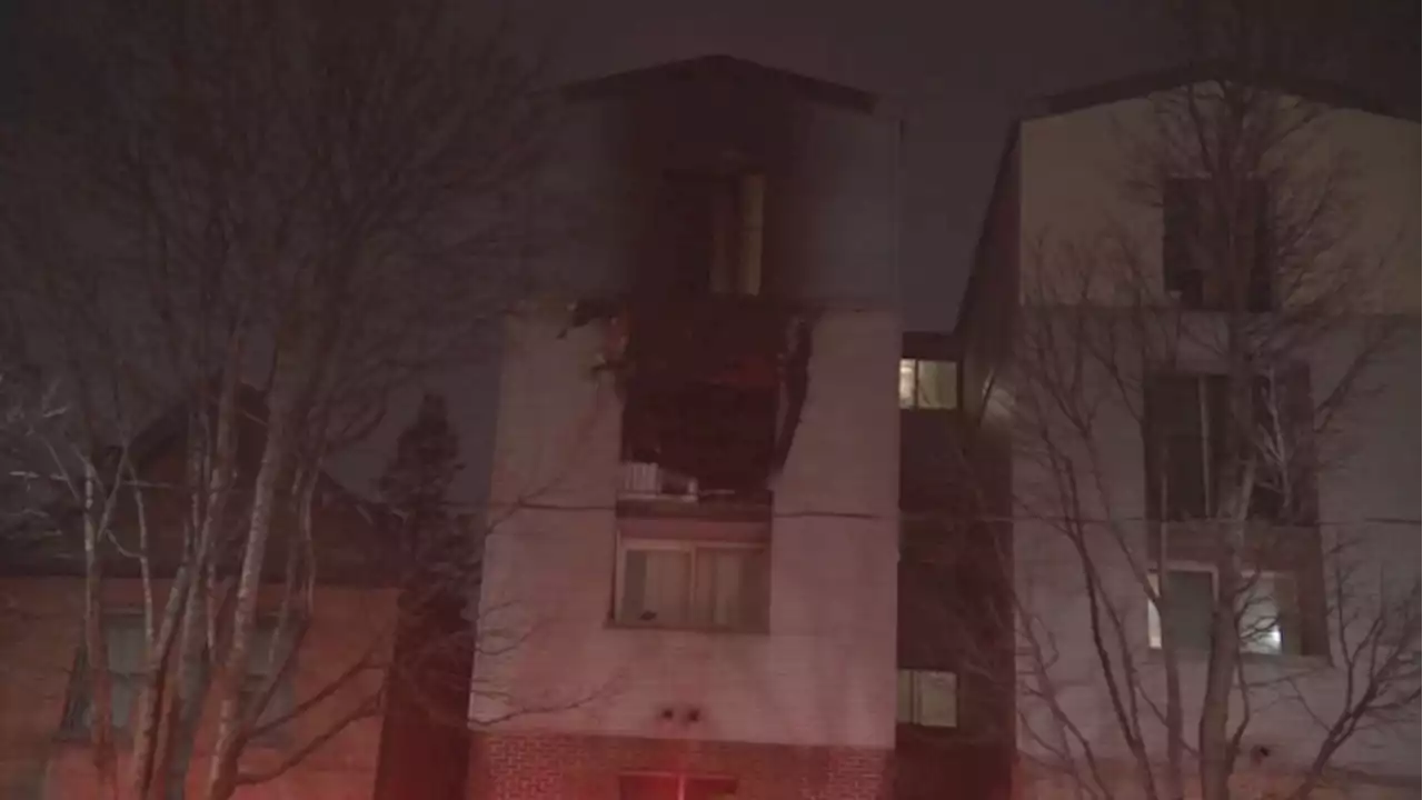 Two people taken to hospital after apartment fire in Leslieville