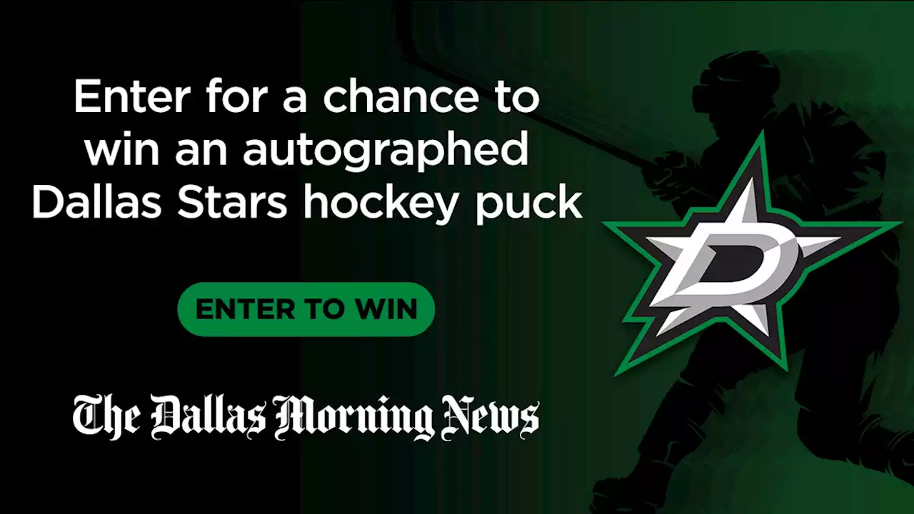 Dallas Stars Signed Hockey Puck Giveaway