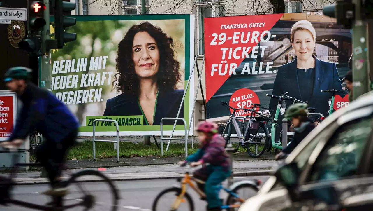 (S+) Berlin: Die Friedrichstraße zeigt, wie kompliziert der Wahlkampf zwischen Franziska Giffey und Bettina Jarasch ist