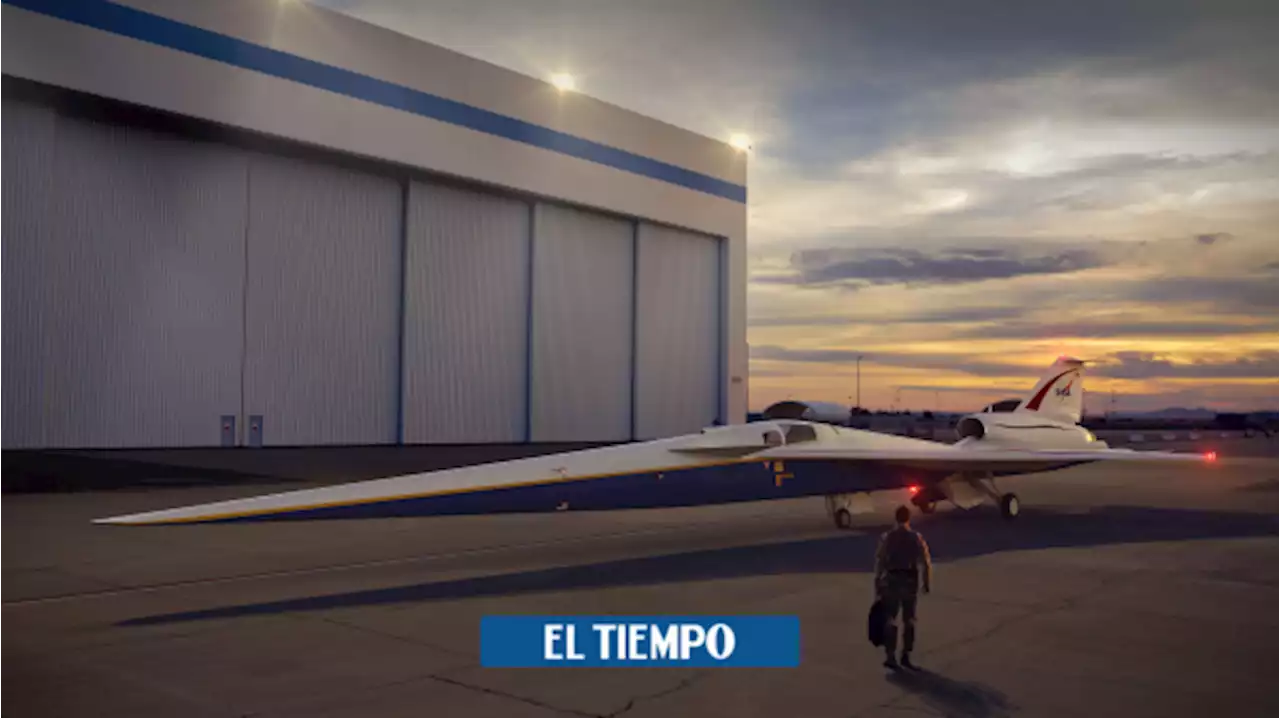 El avión futurista de la Nasa que no tiene ventanas frontales y es supersónico