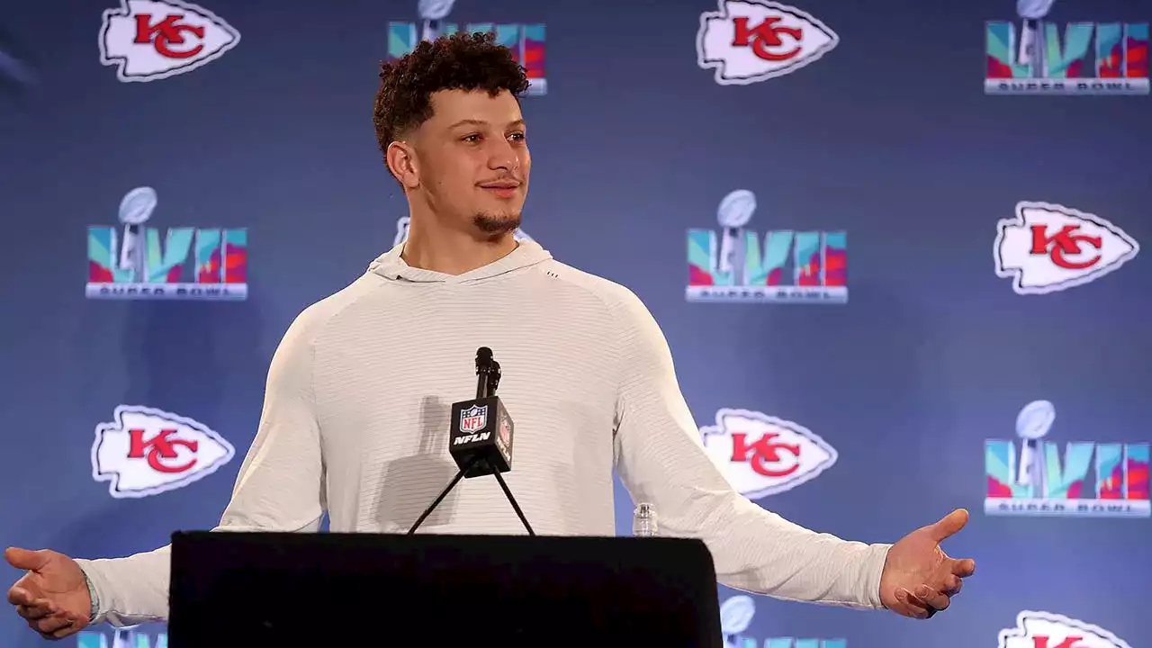 Chiefs’ Patrick Mahomes falls for Rihanna prank question at presser by former NFL star Brandon Marshall