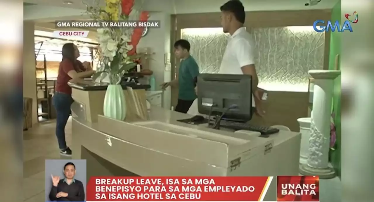 Breakup leave, kasama sa benepisyo ng mga empleyado ng isang hotel sa Cebu