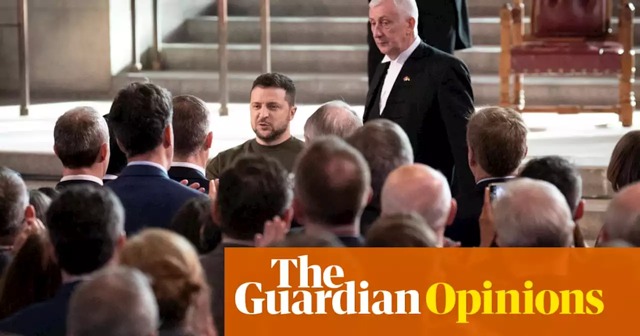 Standing room only as Zelenskiy delivers a lesson in leadership | John Crace