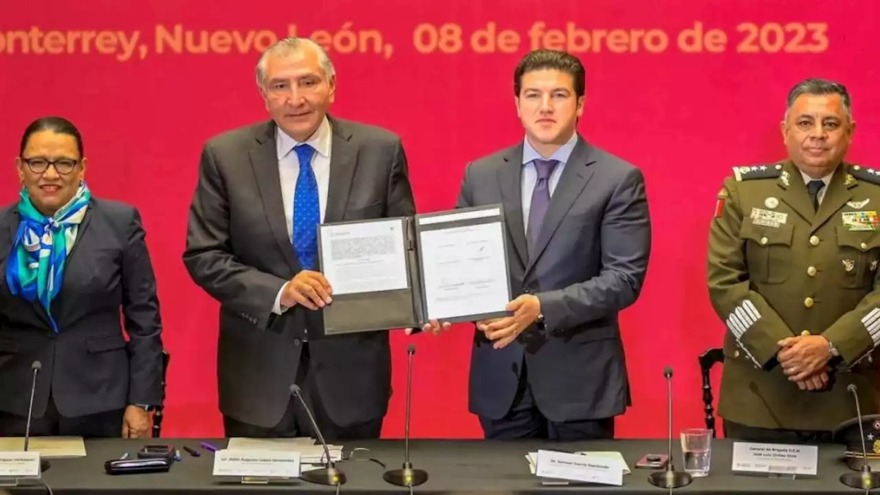 Adán Augusto y Samuel García firman convenio de colaboración en seguridad