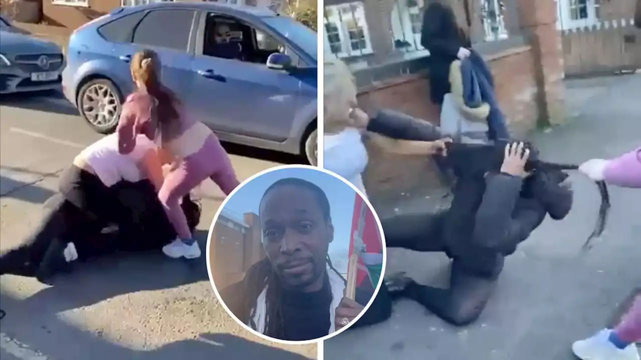 Furious protesters gather outside school after ‘racially aggravated attack’ as rapper Dave leads calls for teacher to be sacked