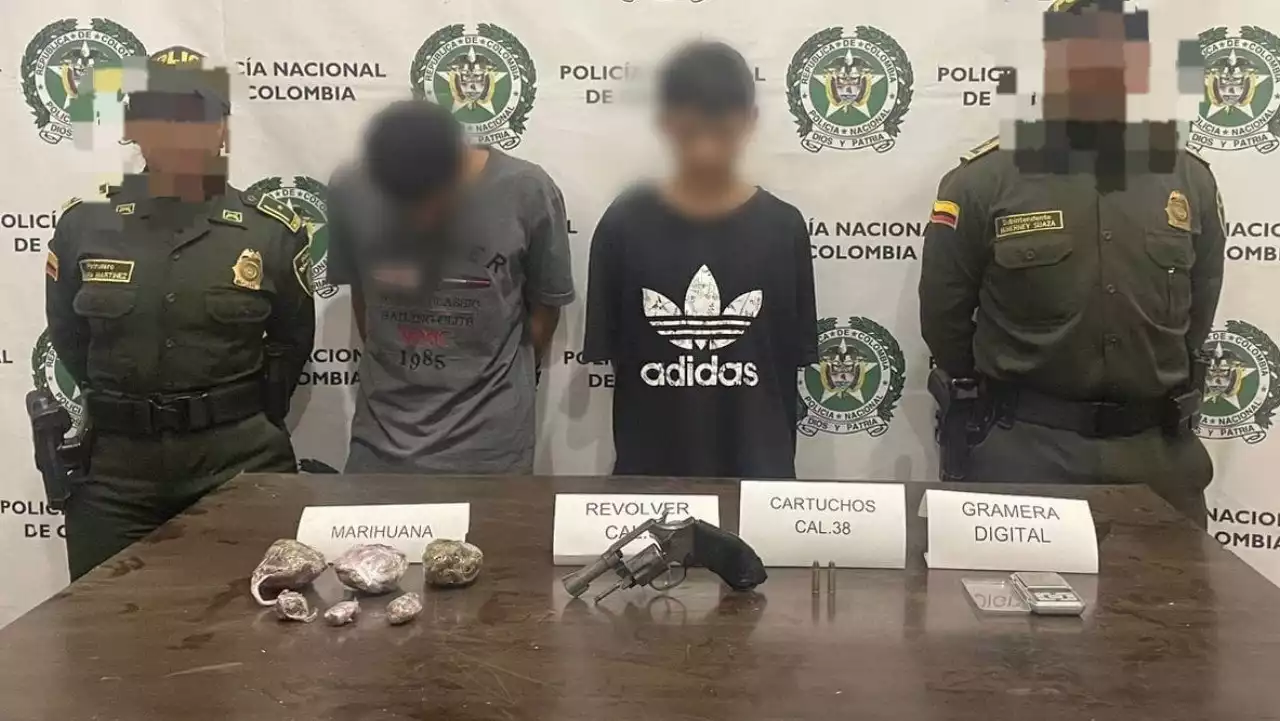 Cogieron a dos hombres en Támesis con revólver y estupefacientes