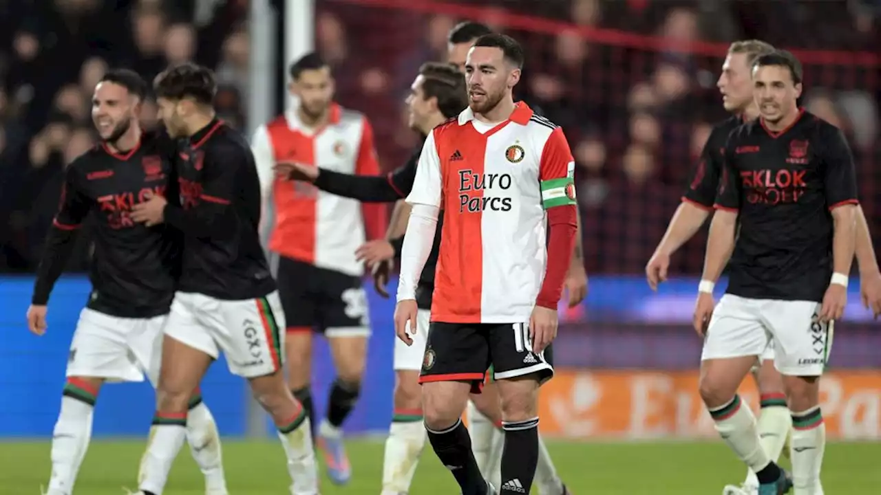 KNVB-beker: Feyenoord in problemen tegen NEC • Spakenburg en Katwijk gaan verlengen