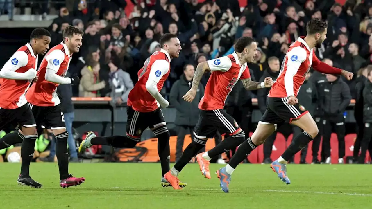 Feyenoord ontsnapt op gedenkwaardige bekeravond aan uitschakeling door NEC