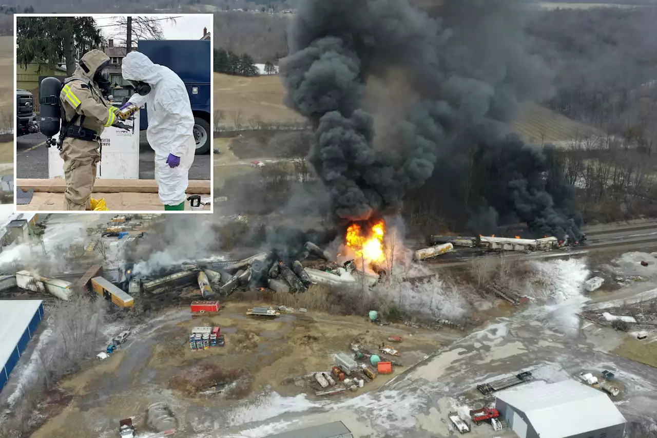 Evacuation order lifted after hazardous Ohio train derailment, fire