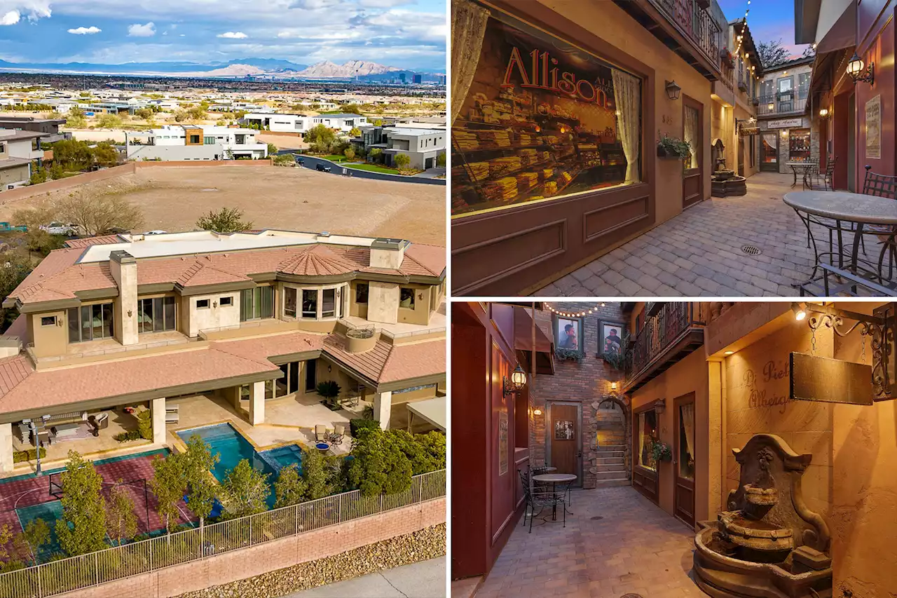 Vegas home with faux Italian street in backyard lists for $6.5M