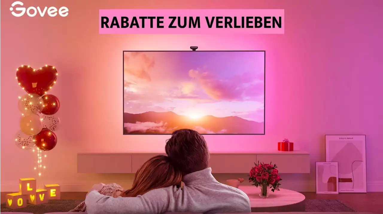 Mit Govee Valentinstag perfekt machen: Nachrüstbares 'Ambilight' jetzt zum attraktiven Rabatt-Preis