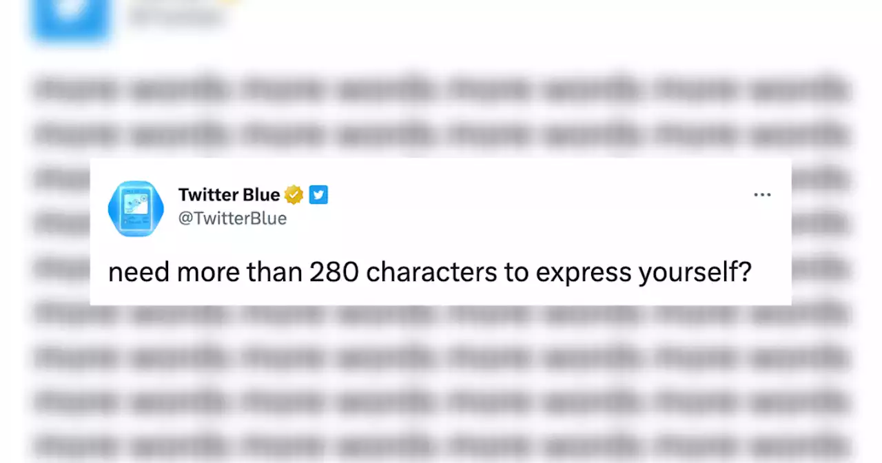 Twitter introduces long-form tweets for Twitter Blue subscribers