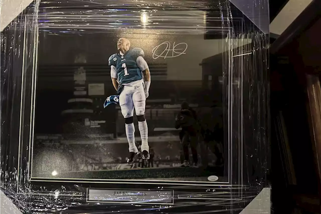 Signed photo of Jalen Hurts stolen from ALS charity raffle in South Philly